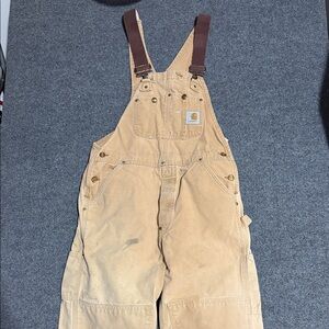 Carhartt Brown Bib Overalls 34x30
